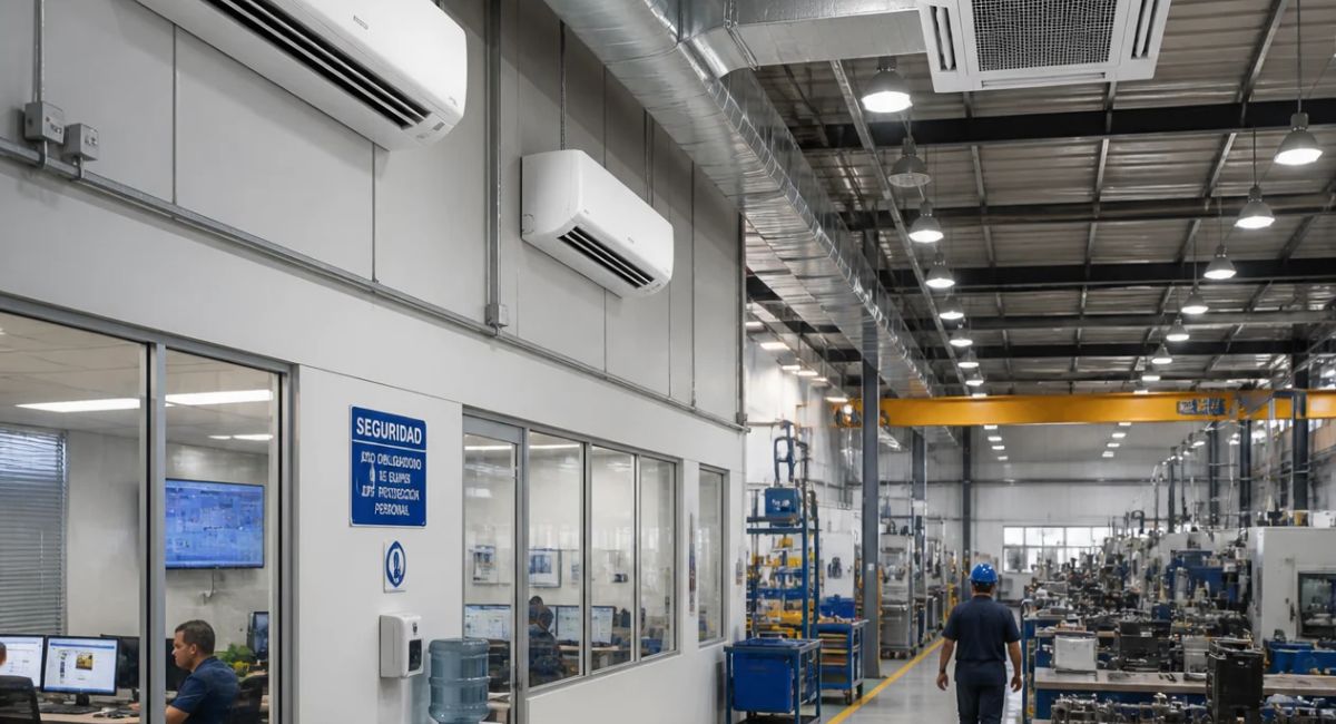 enfriamiento evaporativo vs aire acondicionado en una nave industrial - aer
